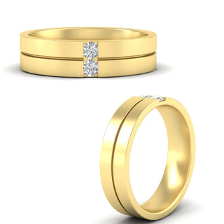 Mens 2 Stone | Wedding Band