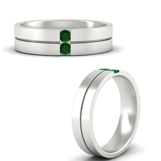 Mens 2 Stone | Wedding Band