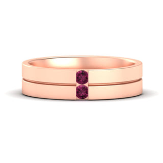 Mens 2 Stone | Wedding Band