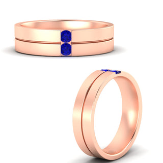Mens 2 Stone | Wedding Band