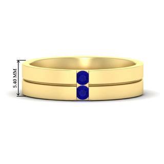 Mens 2 Stone | Wedding Band