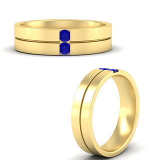 Mens 2 Stone | Wedding Band