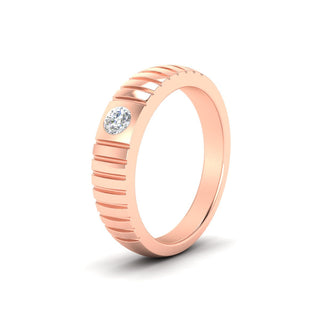 Bezel Set Modern | Wedding Band