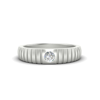 Bezel Set Modern | Wedding Band