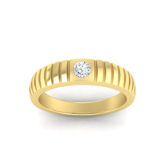 Bezel Set Modern | Wedding Band