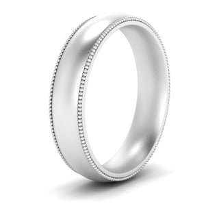 Milgrain Wedding Band | 4 mm