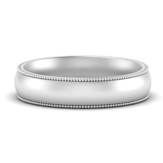 Milgrain Wedding Band | 4 mm