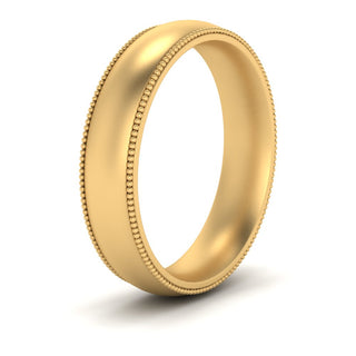 Milgrain Wedding Band | 4 mm