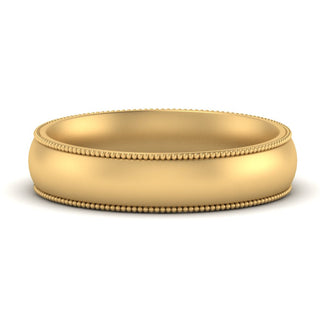 Milgrain Wedding Band | 4 mm