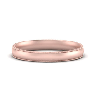 Milgrain Wedding Band | 4 mm