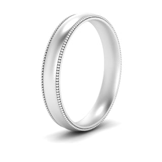 Milgrain Wedding Band | 4 mm