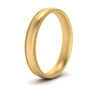 Milgrain Wedding Band | 4 mm