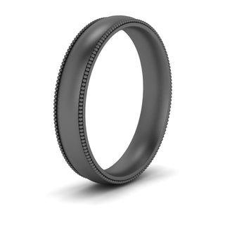 Milgrain Wedding Band | 4 mm