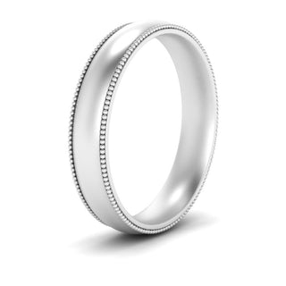 Milgrain Wedding Band | 4 mm
