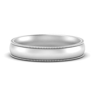 Milgrain Wedding Band | 4 mm