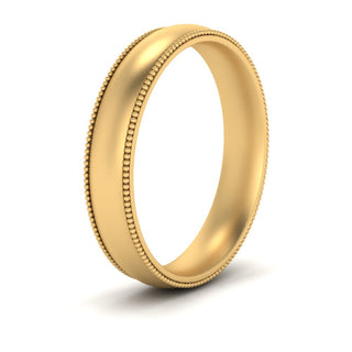 Milgrain Wedding Band | 4 mm
