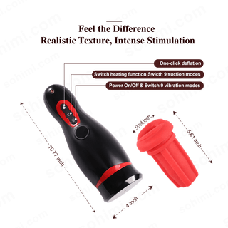 MoonHorn| App Control Suction and Vibrating Male Masturbator with Phone Holder - MENAGERIE Intimates MENS Lingerie