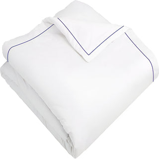 400TC Cotton Single Edge Embroidery Sateen Solid Duvet Cover Set