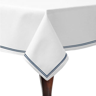 Double Embroidery Border Poly Cotton Sateen Solid Table Cloth