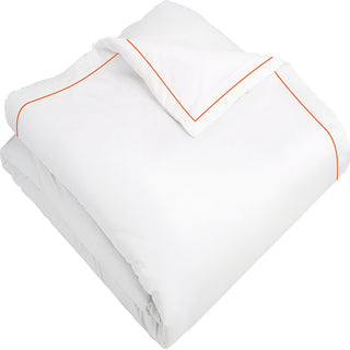 400TC Cotton Single Edge Embroidery Sateen Solid Duvet Cover Set