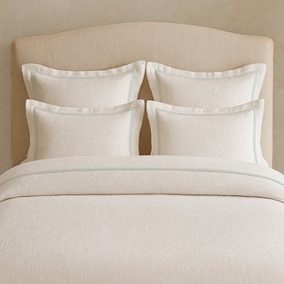 Linen Frame Trim Duvet Cover Set