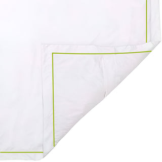 400TC Cotton Single Edge Embroidery Sateen Solid Duvet Cover Set