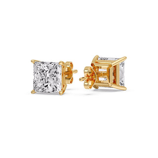 Princess Cut Diamond Stud Earring