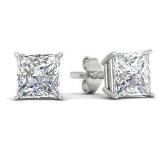Princess Cut Diamond Stud Earring