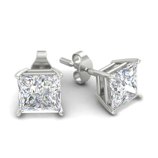 Princess Cut Diamond Stud Earring