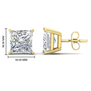 Princess Cut Diamond Stud Earring