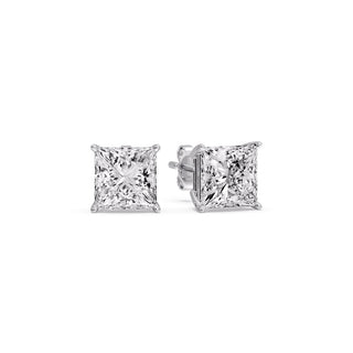 Princess Cut Diamond Stud Earring