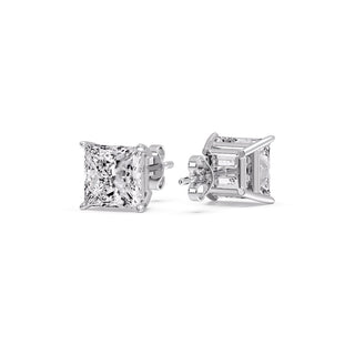 Princess Cut Diamond Stud Earring