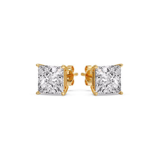 Princess Cut Diamond Stud Earring