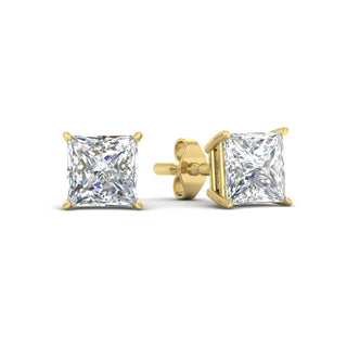 Princess Cut Diamond Stud Earring