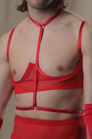 Sisi's T Harness | RED | FULL OF DESIRE