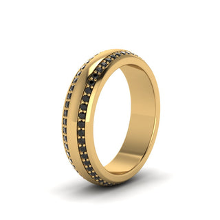 Beveled Edge Matte Eternity | Engagement Ring