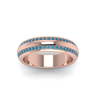 Beveled Edge Matte Eternity | Engagement Ring