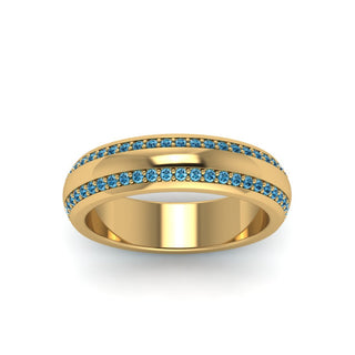 Beveled Edge Matte Eternity | Engagement Ring