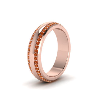 Beveled Edge Matte Eternity | Engagement Ring