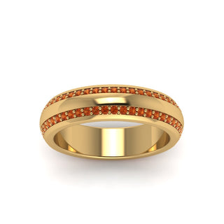 Beveled Edge Matte Eternity | Engagement Ring