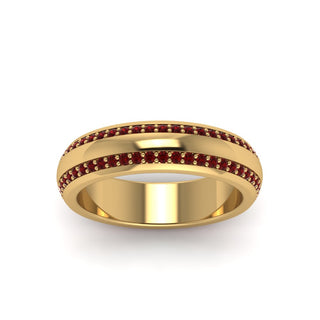 Beveled Edge Matte Eternity | Engagement Ring