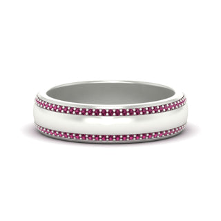 Beveled Edge Matte Eternity | Engagement Ring - MENAGERIE Intimates MENS Lingerie