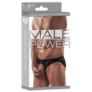 Pouchless Brief | Blk | O/S |MALE POWER