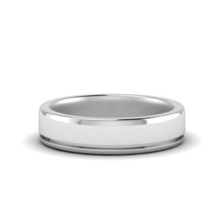 Satin Inlay Wedding Rings - MENAGERIE Intimates MENS Lingerie