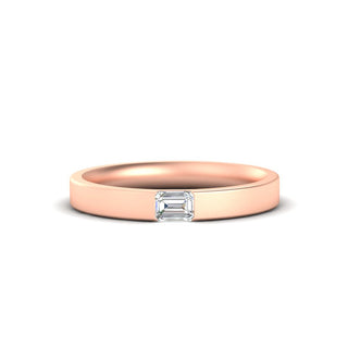 Single Emerald Mens Wedding Band - MENAGERIE Intimates MENS Lingerie