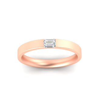 Single Emerald Mens Wedding Band - MENAGERIE Intimates MENS Lingerie