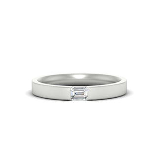 Single Emerald Mens Wedding Band - MENAGERIE Intimates MENS Lingerie