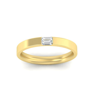 Single Emerald Mens Wedding Band - MENAGERIE Intimates MENS Lingerie