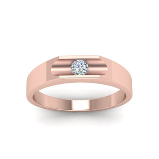 Half Bezel Solitaire | Diamond Ring