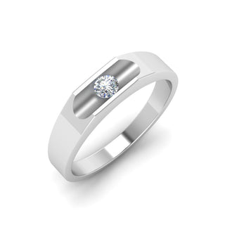 Half Bezel Solitaire | Diamond Ring